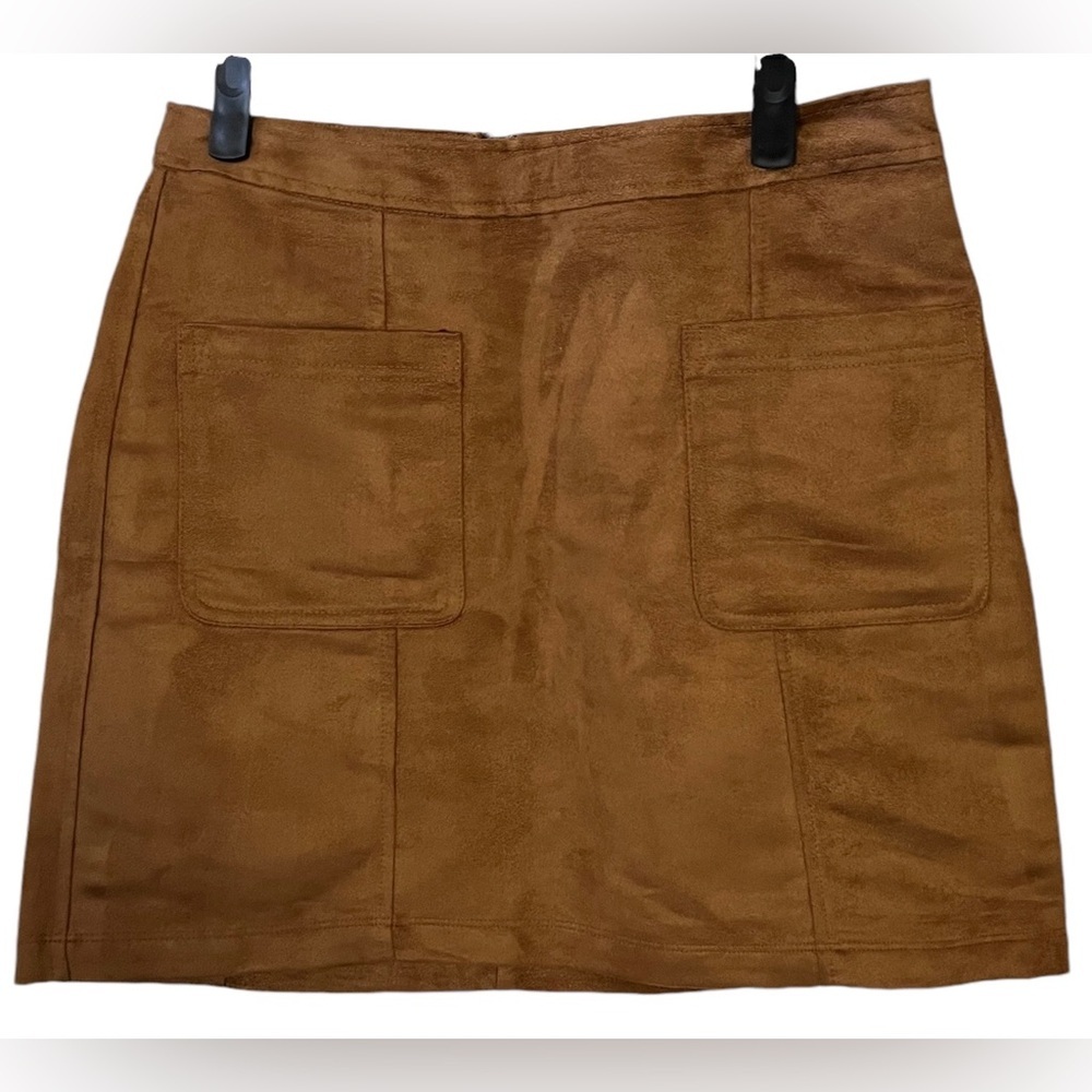 *Old Navy Brown Faux Suede Mini Skirt Size 6